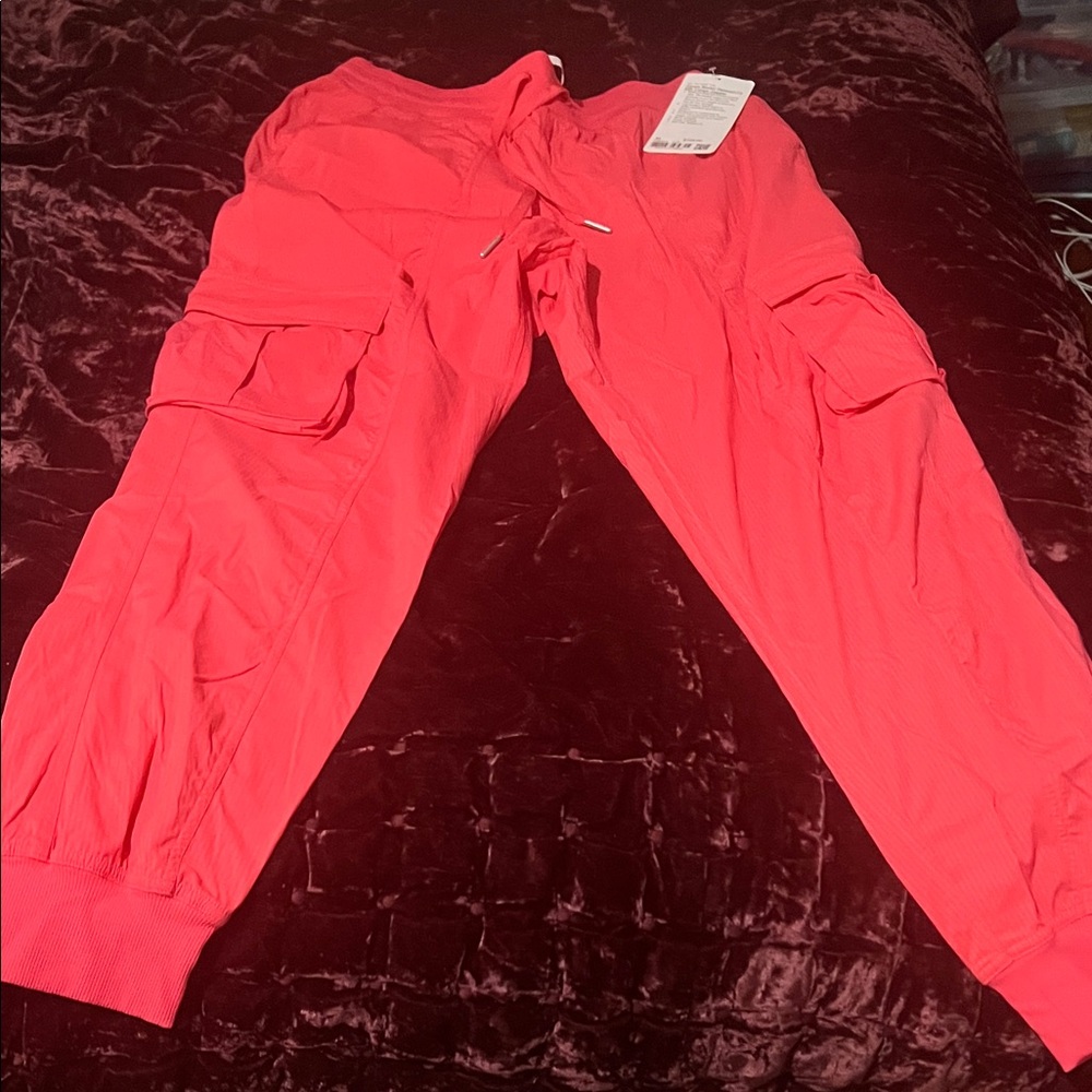 Lululemon Athletica Pink (small stripes)Track Pants